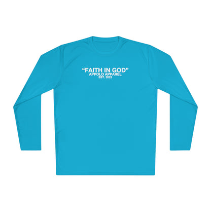 "FAITH IN GOD" ATHLETIC LONG SLEEVE TEE