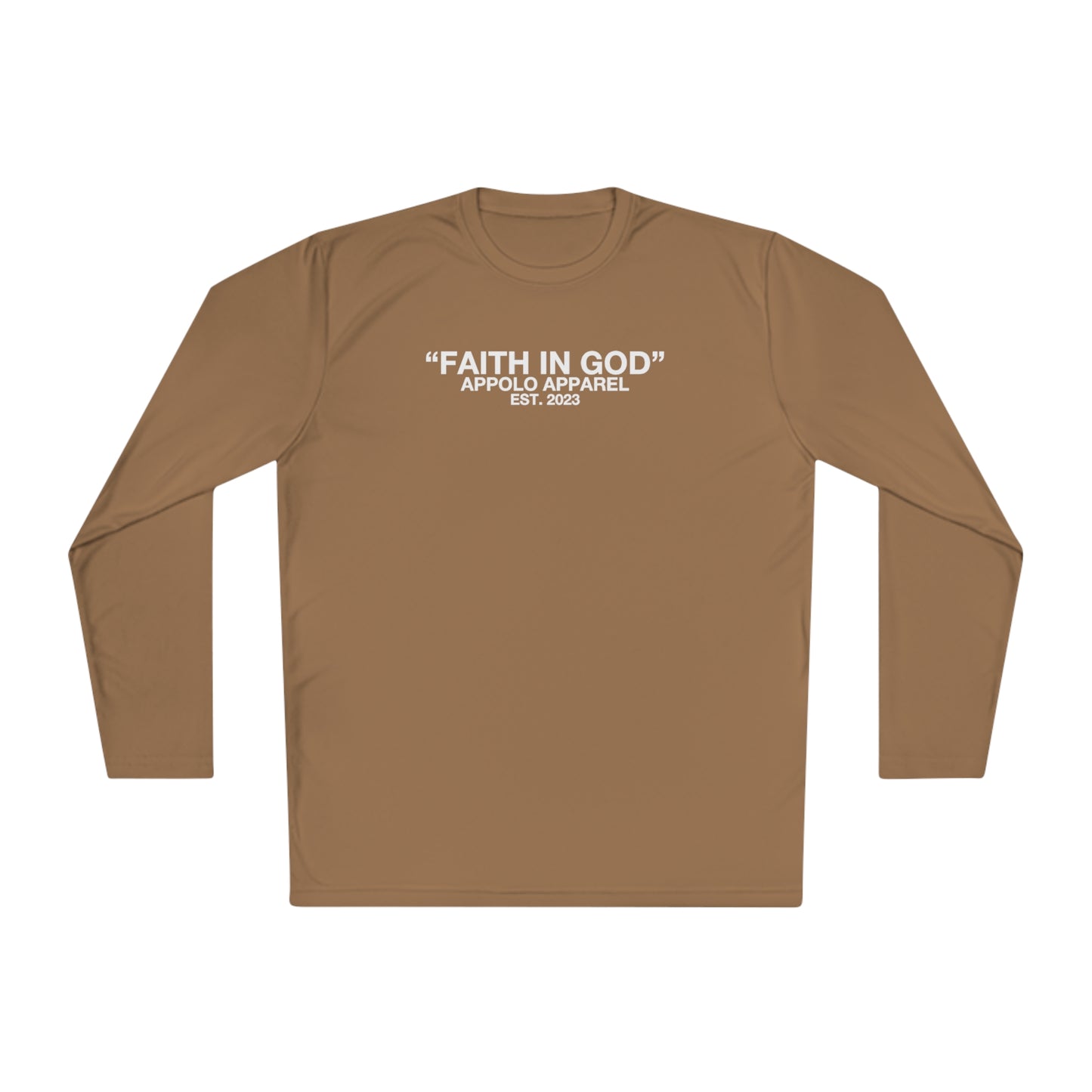 "FAITH IN GOD" ATHLETIC LONG SLEEVE TEE