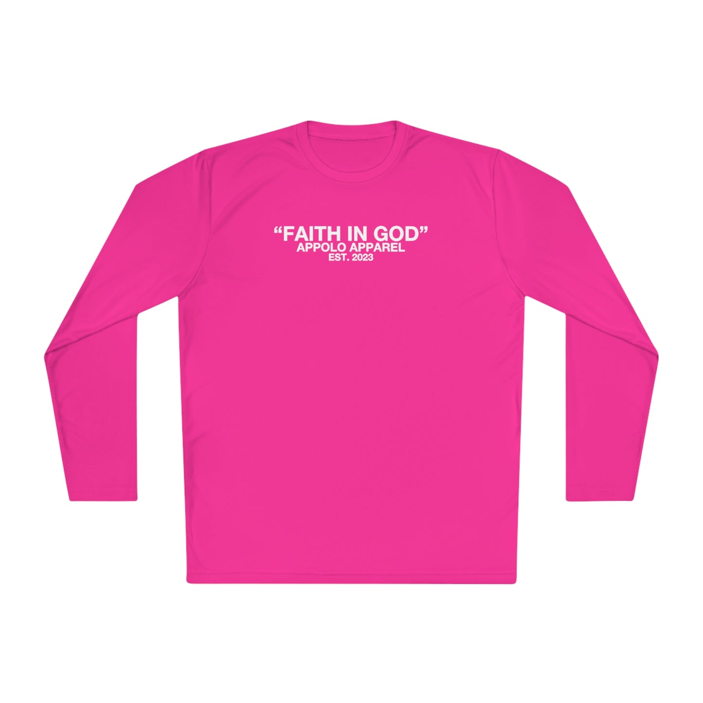 "FAITH IN GOD" ATHLETIC LONG SLEEVE TEE