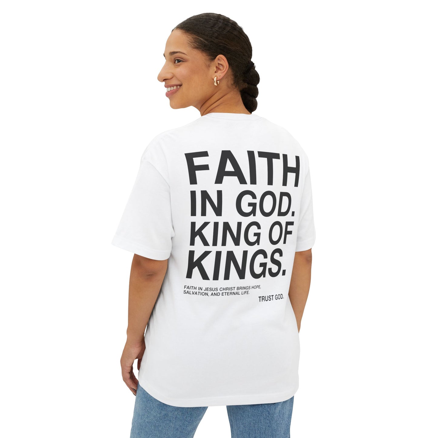 APPOLO “FAITH IN GOD” BOXY TEE