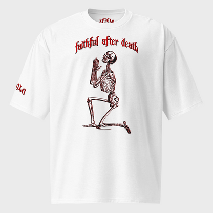 “FAITHFUL AFTER DEATH” OVERSIZED HEAVYWEIGHT GYM TEE