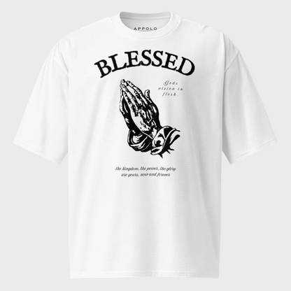 “BLESSED” OVERSIZED HEAVYWEIGHT GYM TEE