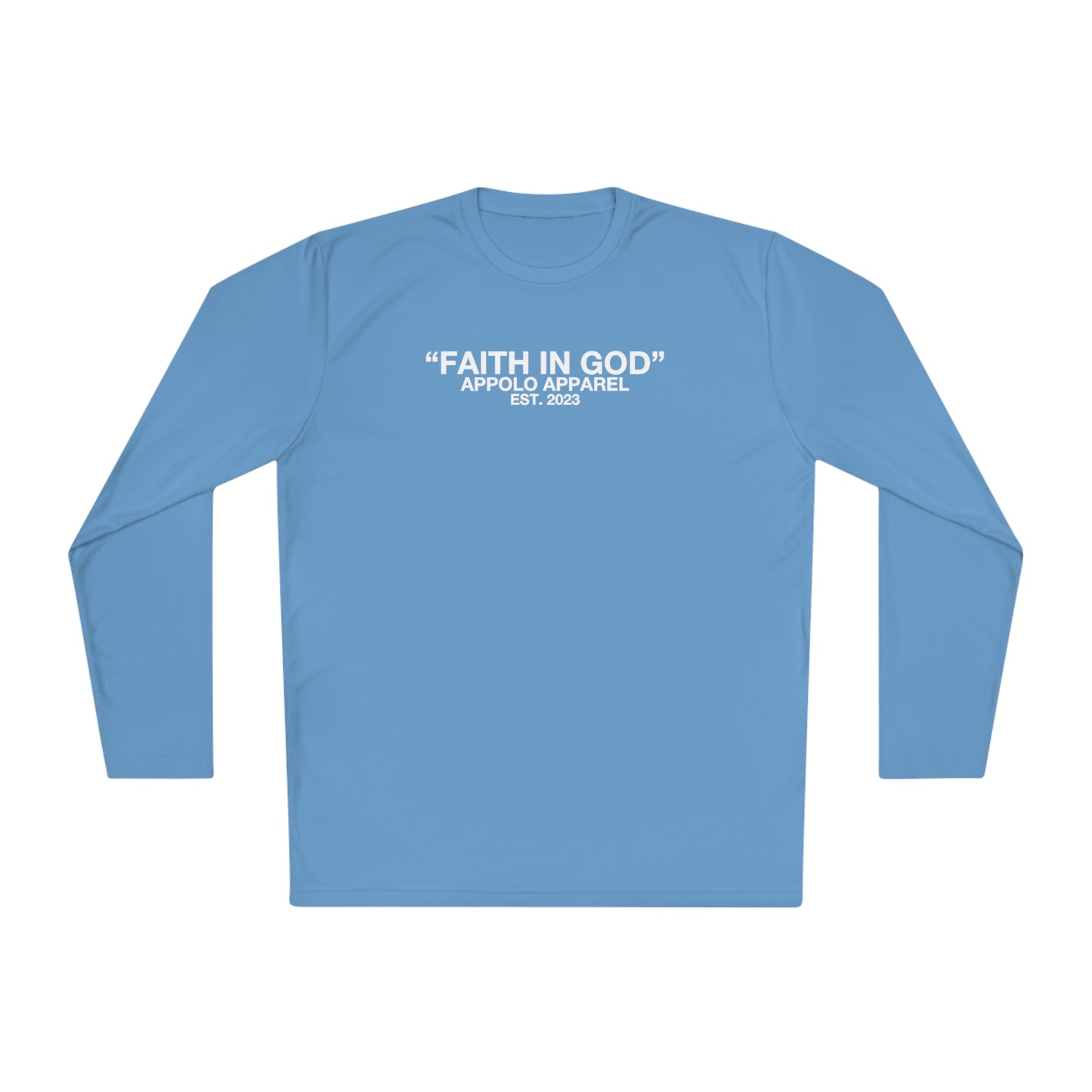 "FAITH IN GOD" ATHLETIC LONG SLEEVE TEE