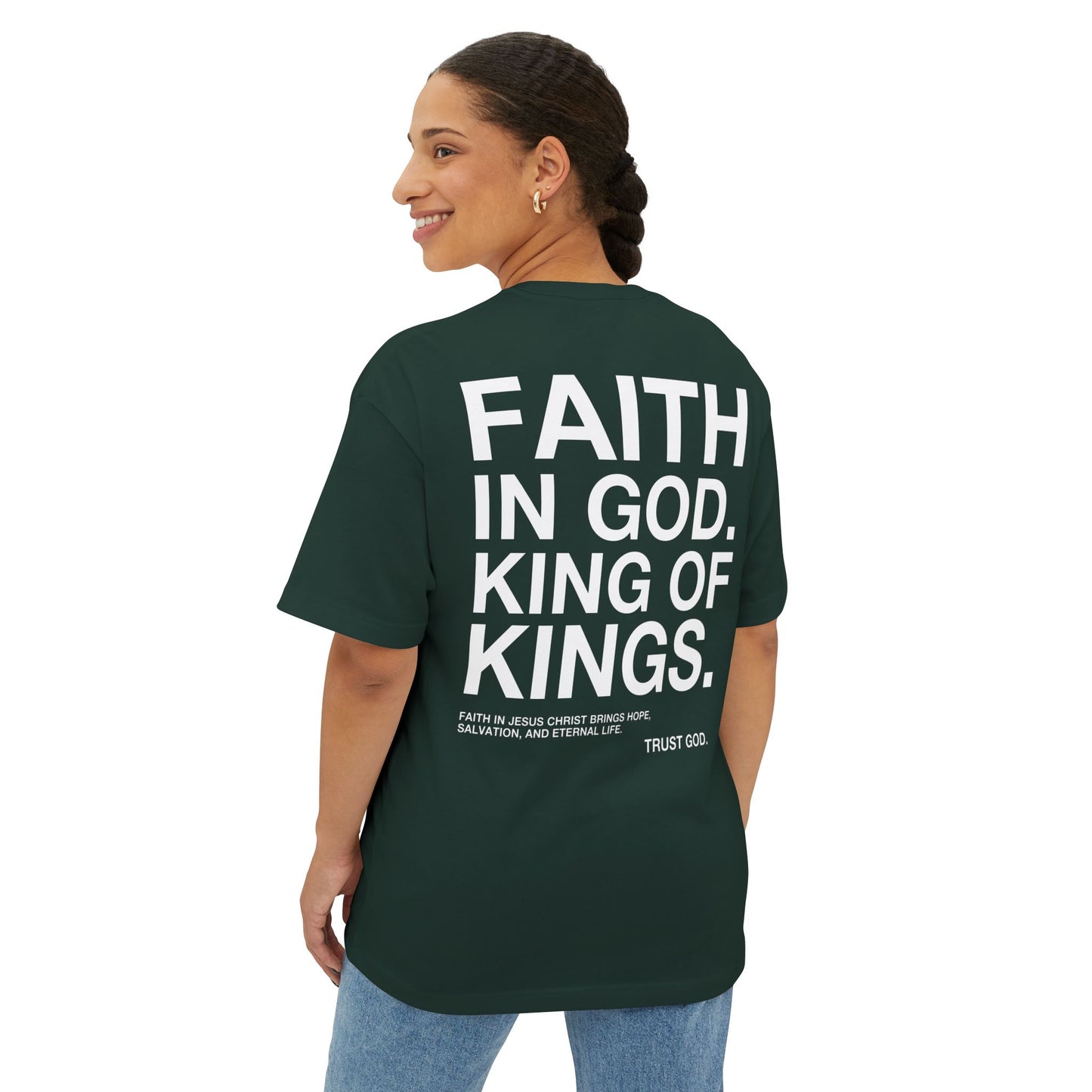 APPOLO "FAITH IN GOD" DARK BOXY TEE