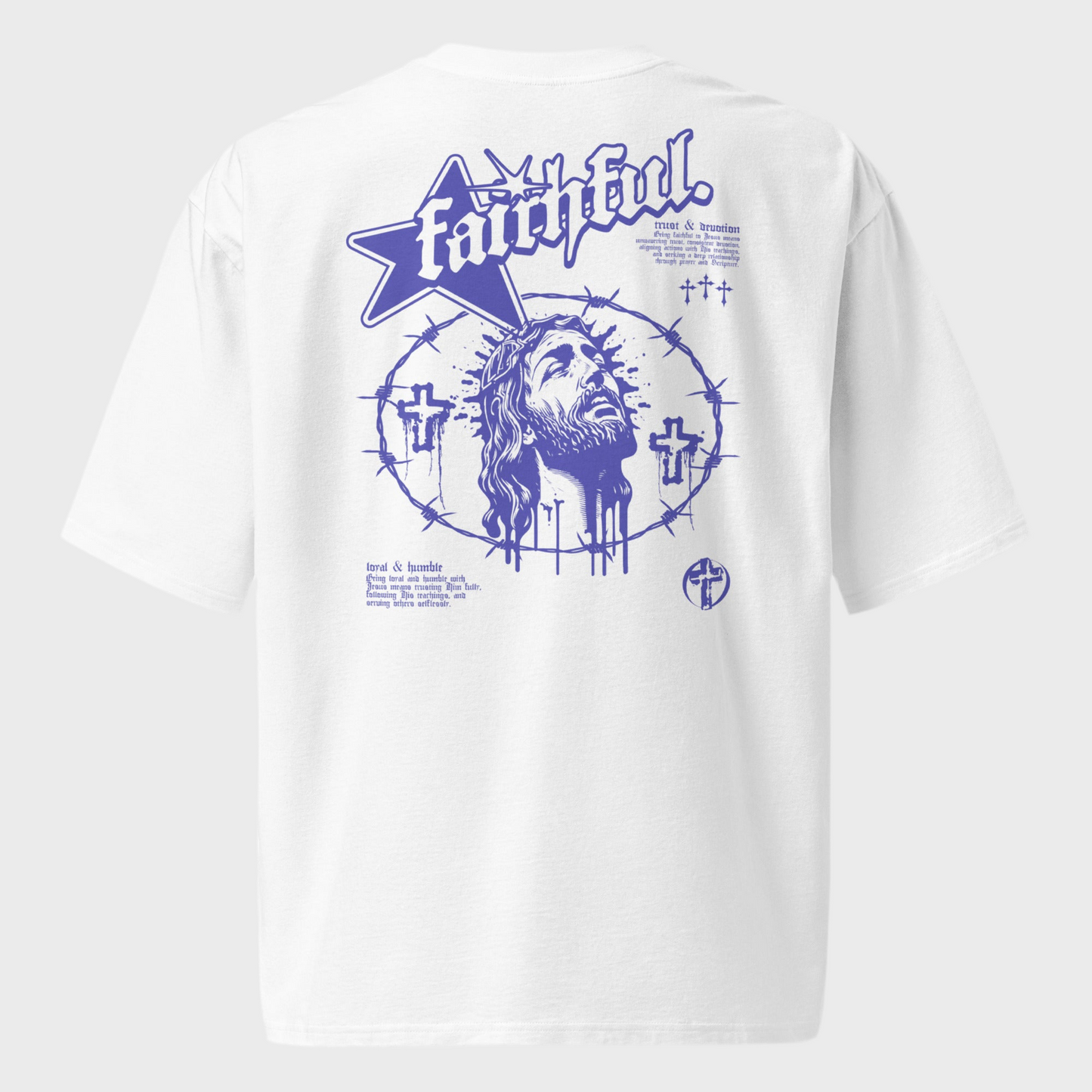 “FAITHFUL” OVERSIZED HEAVYWEIGHT GYM TEE