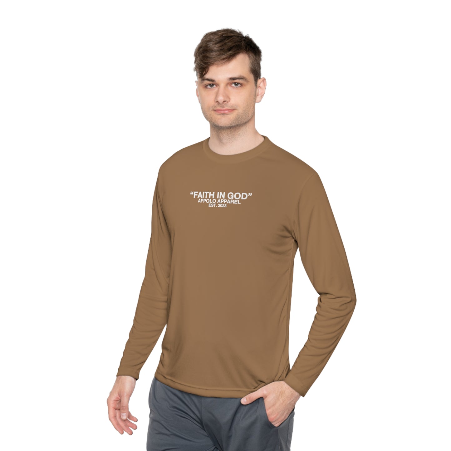 APPOLO "FAITH IN GOD" ATHLETIC LONG SLEEVE TEE