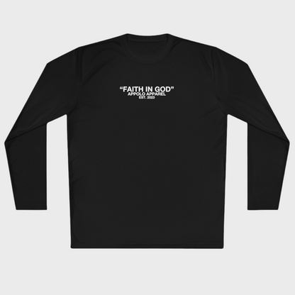 APPOLO "FAITH IN GOD" ATHLETIC LONG SLEEVE TEE