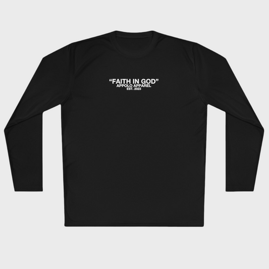 APPOLO "FAITH IN GOD" ATHLETIC LONG SLEEVE TEE