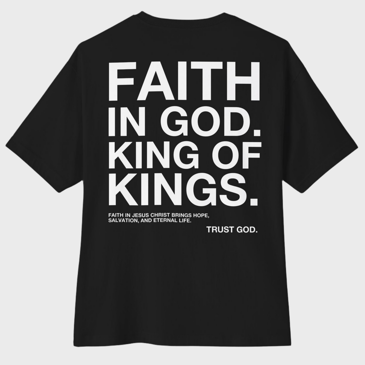 APPOLO "FAITH IN GOD" DARK BOXY TEE