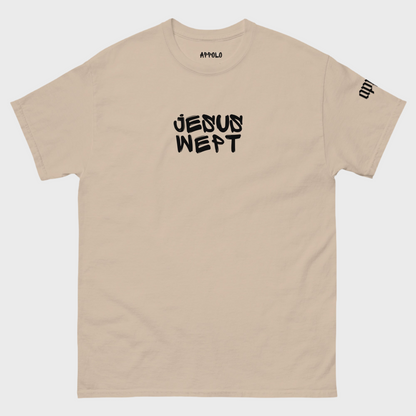 APPOLO "JESUS WEPT" GRAFFITI LIGHT FITTED TEE