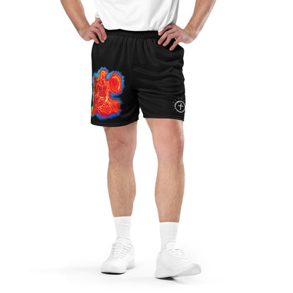 APPOLO "Timeless Legacy" Black Mesh Unisex Shorts