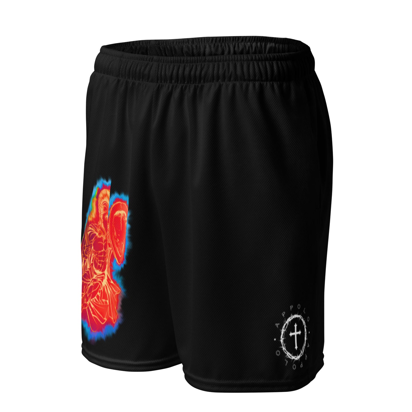 APPOLO "Timeless Legacy" Black Mesh Unisex Shorts