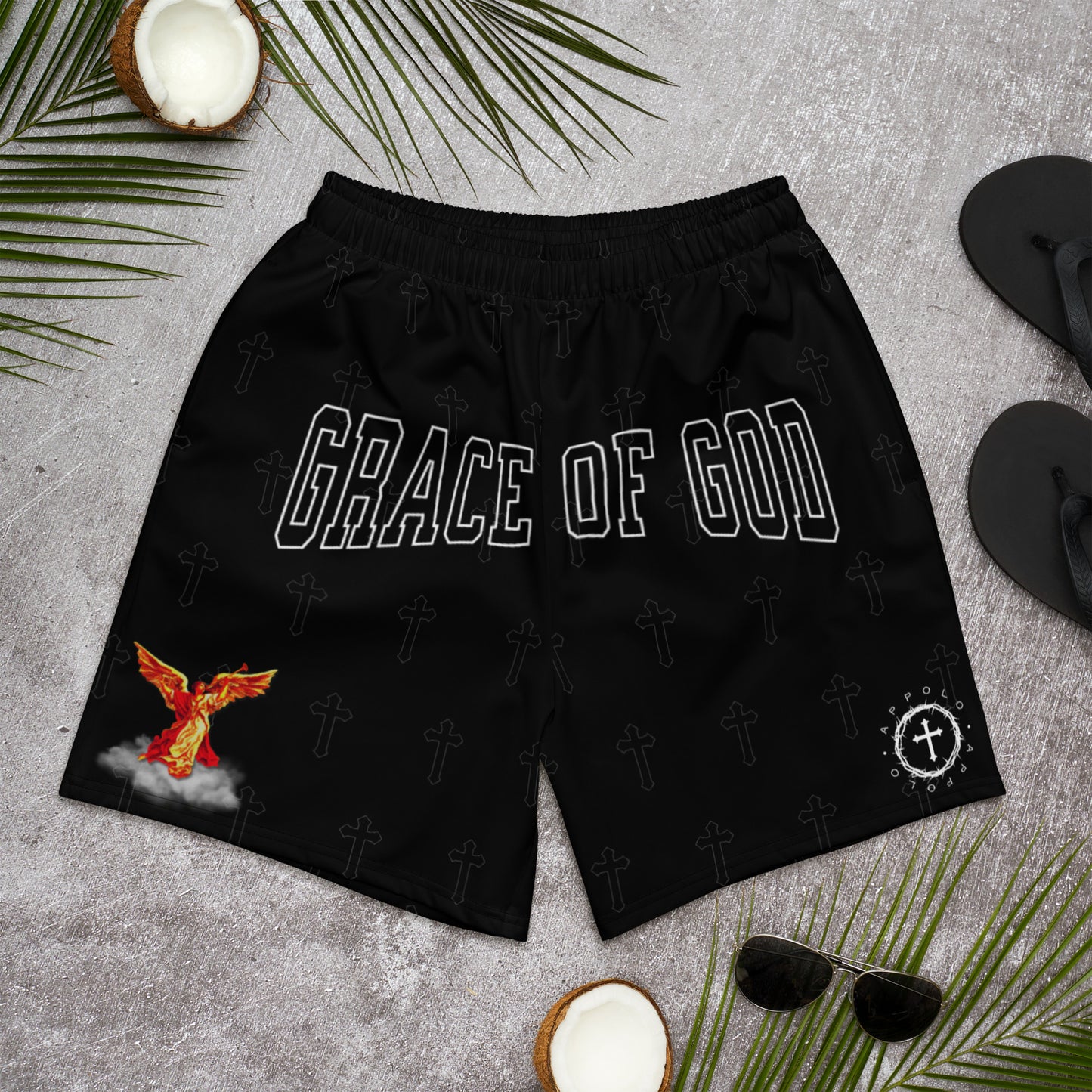 APPOLO “GRACE OF GOD” ATHLETIC SHORTS