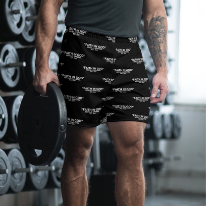 “FAITH IN GOD” ATHLETIC SHORTS