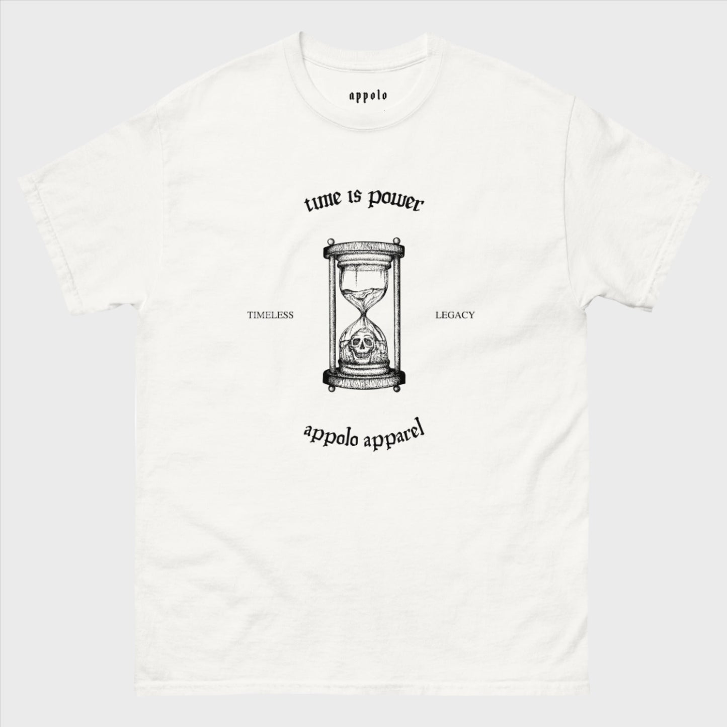 APPOLO "TIME IS POWER" FITTED TEE