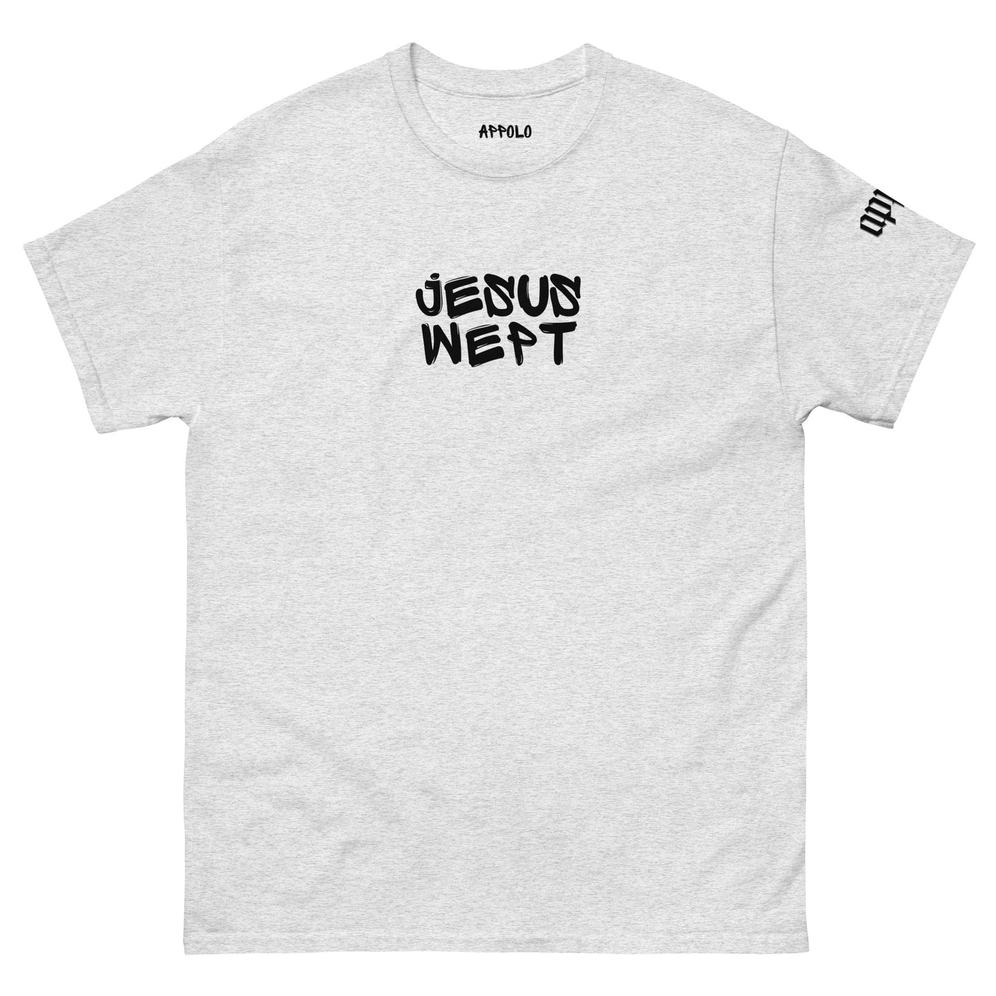 APPOLO "JESUS WEPT" GRAFFITI LIGHT FITTED TEE