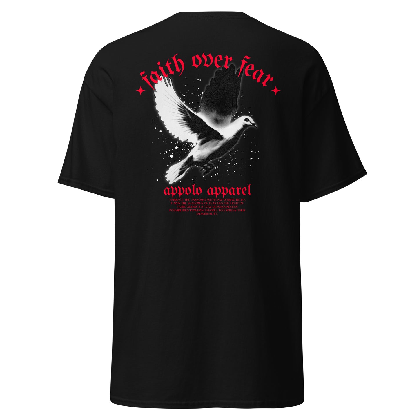 APPOLO “FAITH OVER FEAR” BLACK TEE