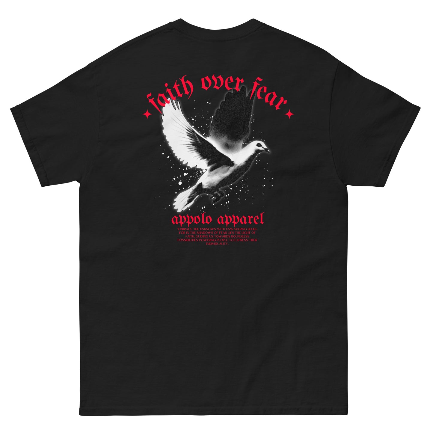 APPOLO “FAITH OVER FEAR” BLACK TEE