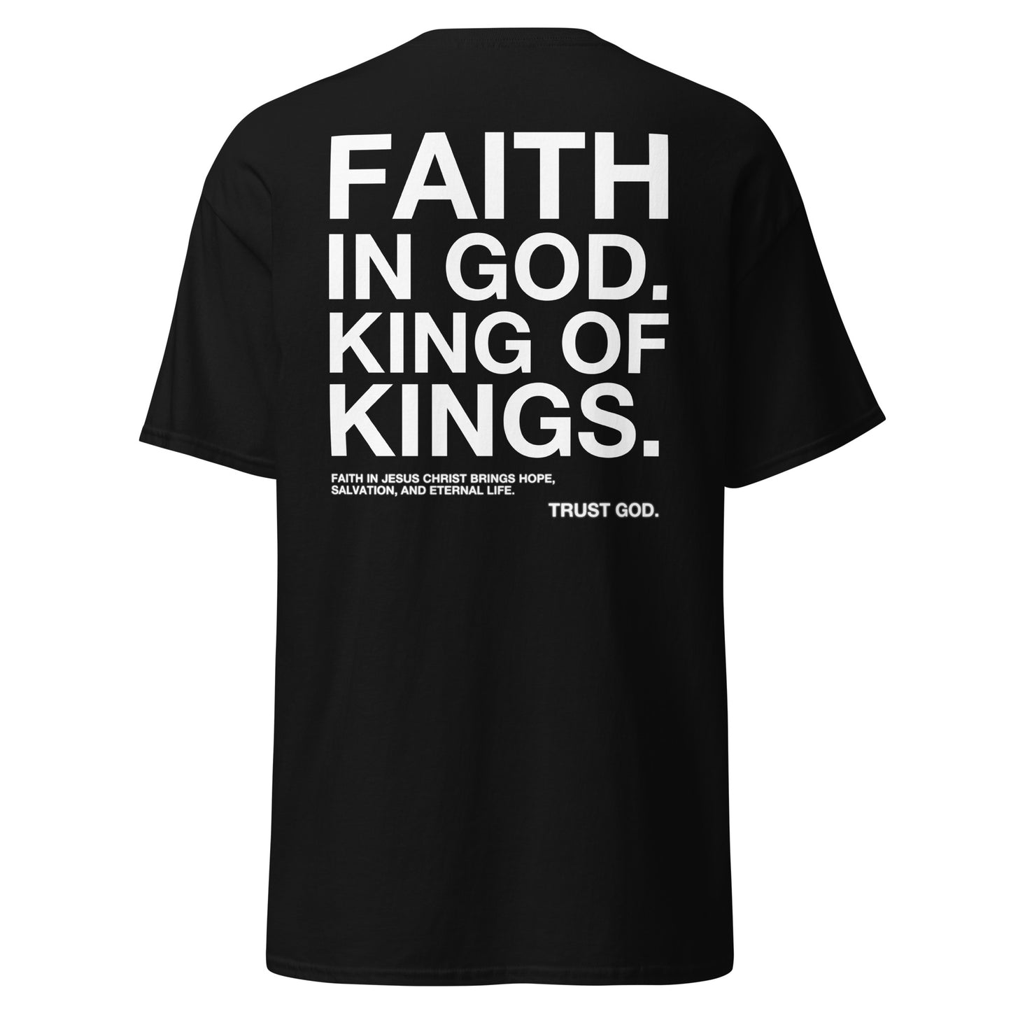 APPOLO “FAITH IN GOD” DARK FITTED TEE