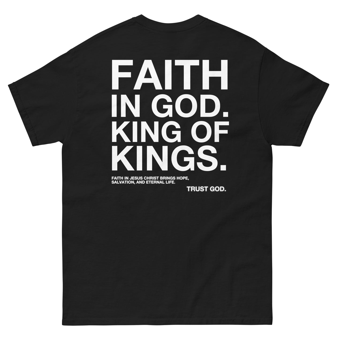 APPOLO “FAITH IN GOD” DARK FITTED TEE