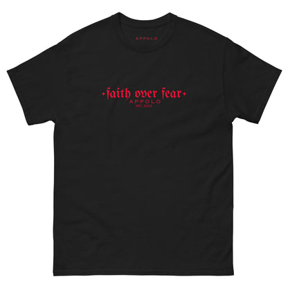 APPOLO “FAITH OVER FEAR” BLACK TEE