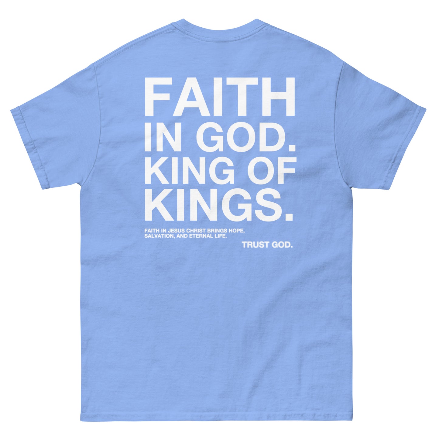 “FAITH IN GOD” DARK FITTED TEE