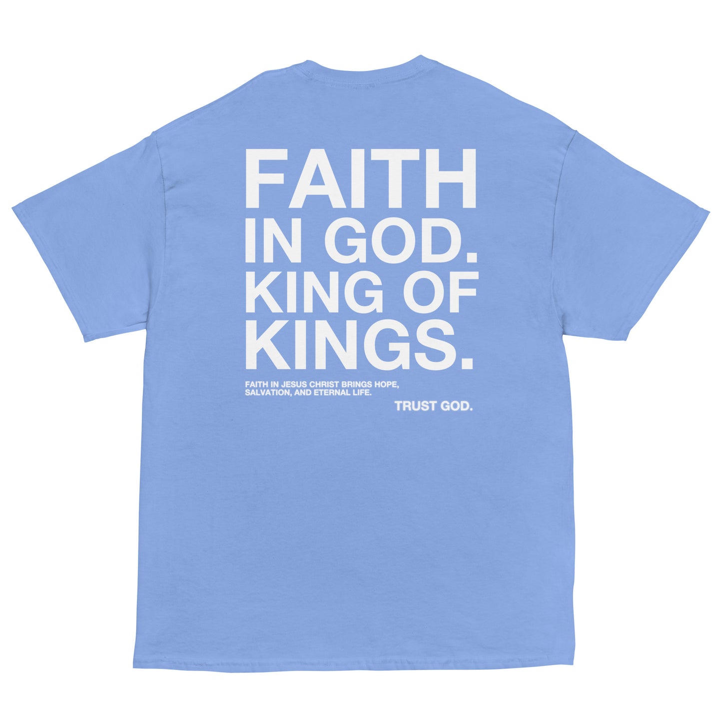 “FAITH IN GOD” DARK FITTED TEE