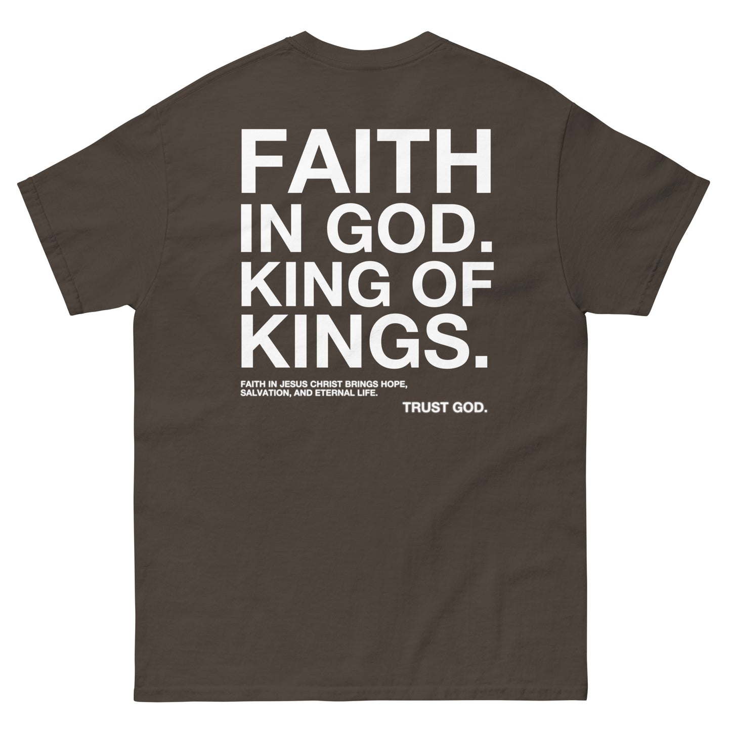 APPOLO “FAITH IN GOD” DARK FITTED TEE