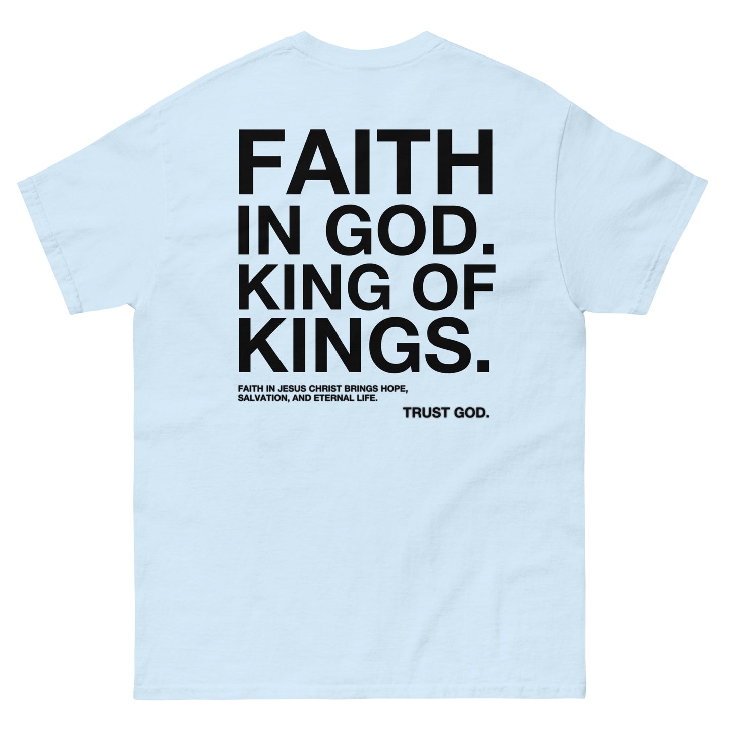 APPOLO “FAITH IN GOD” WHITE FITTED TEE