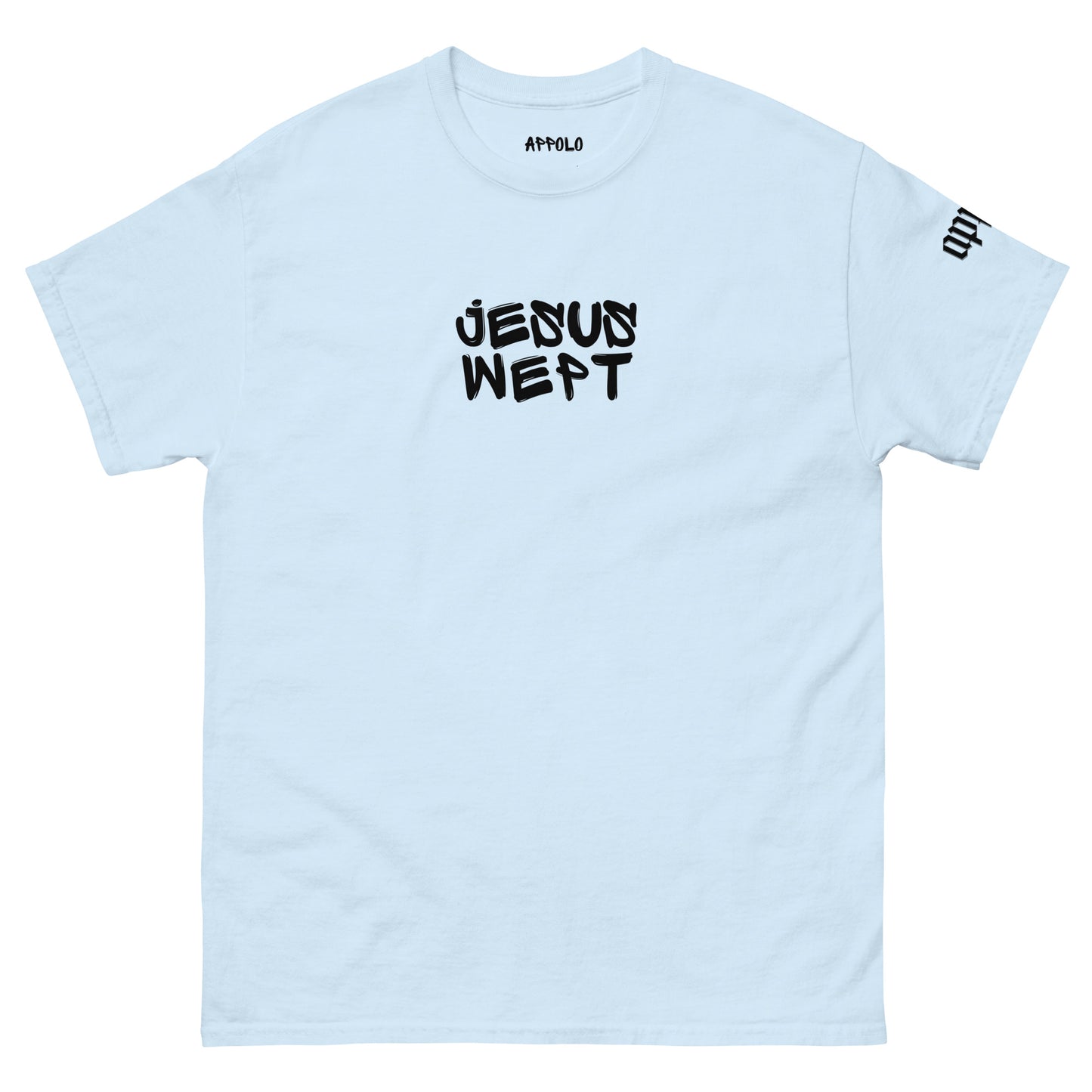 APPOLO "JESUS WEPT" GRAFFITI LIGHT FITTED TEE