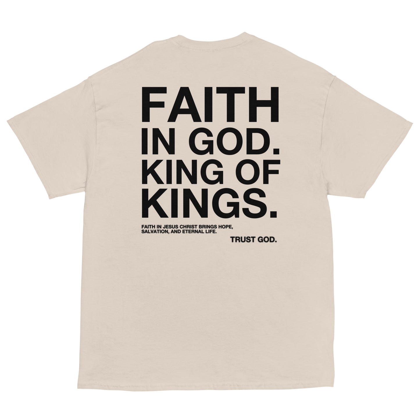 APPOLO “FAITH IN GOD” WHITE FITTED TEE