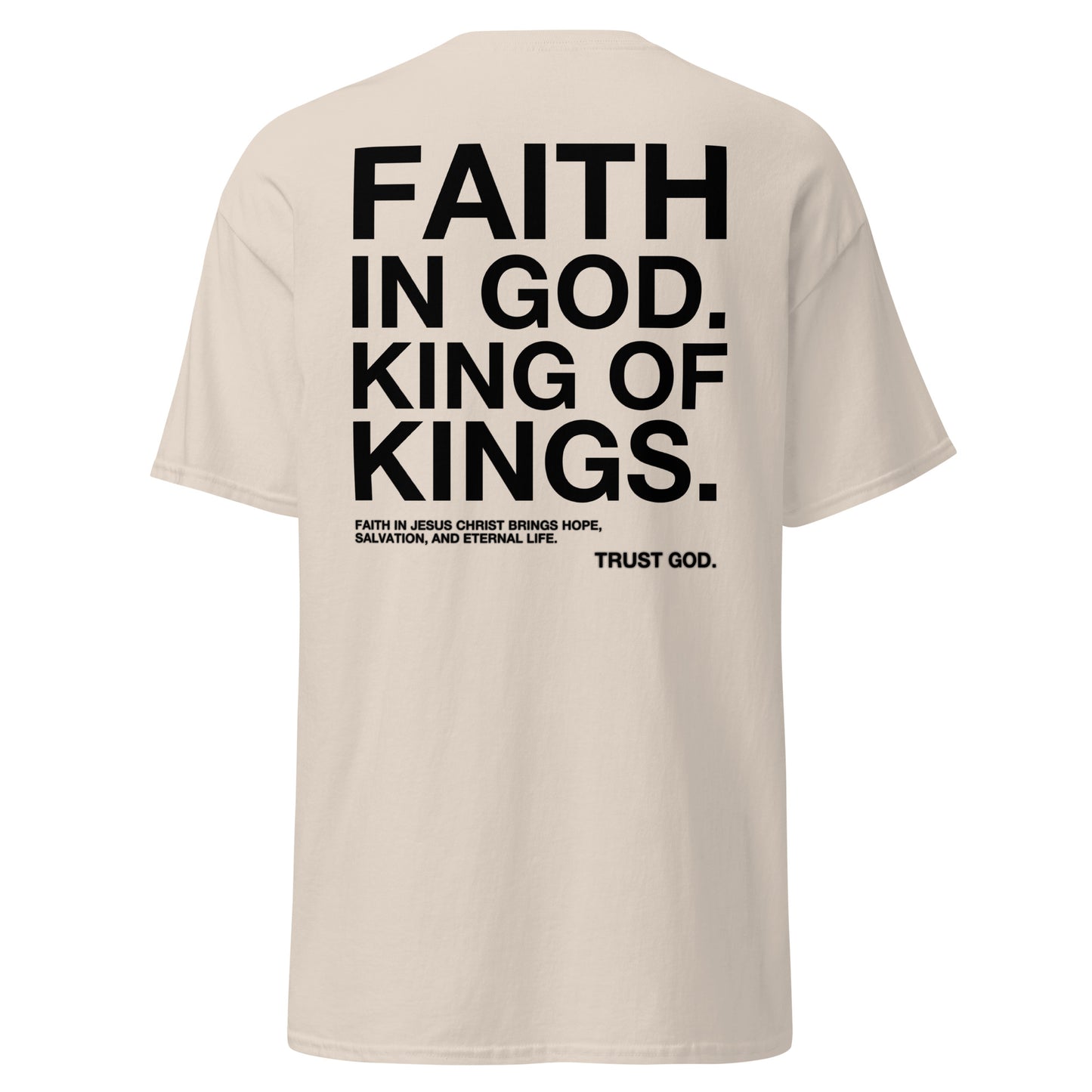 APPOLO “FAITH IN GOD” WHITE FITTED TEE