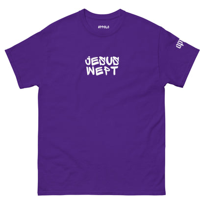 APPOLO "JESUS WEPT" GRAFFITI DARK FITTED TEE