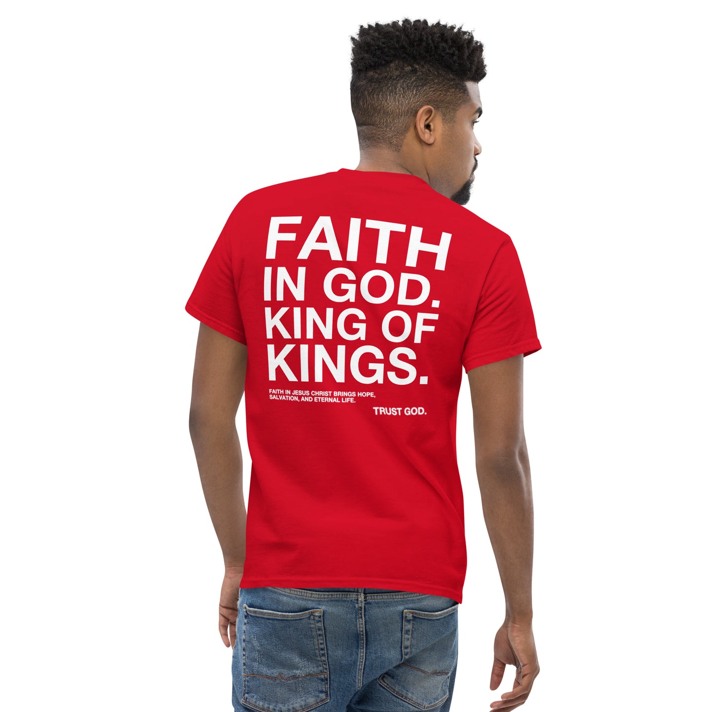 APPOLO “FAITH IN GOD” DARK FITTED TEE