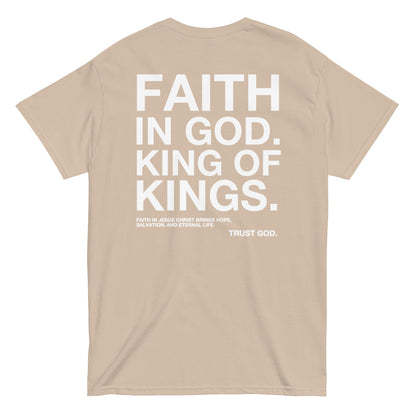 “FAITH IN GOD” DARK FITTED TEE