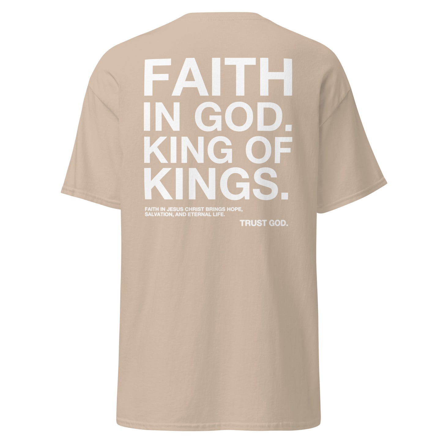 “FAITH IN GOD” DARK FITTED TEE