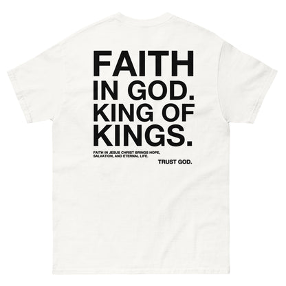 APPOLO “FAITH IN GOD” WHITE FITTED TEE