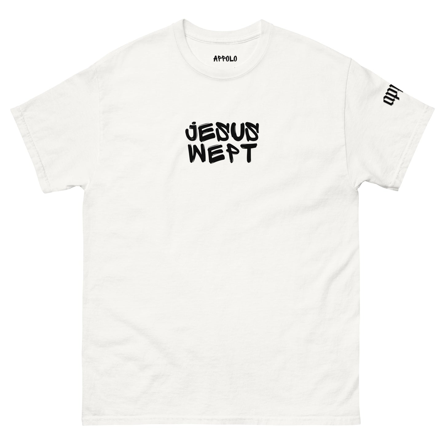 APPOLO "JESUS WEPT" GRAFFITI LIGHT FITTED TEE