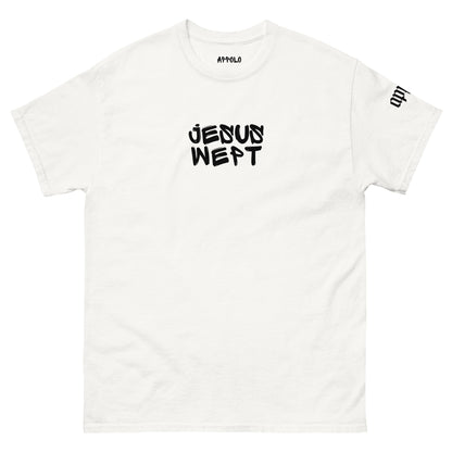 APPOLO "JESUS WEPT" GRAFFITI LIGHT FITTED TEE