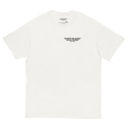 APPOLO “FAITH IN GOD” WHITE FITTED TEE