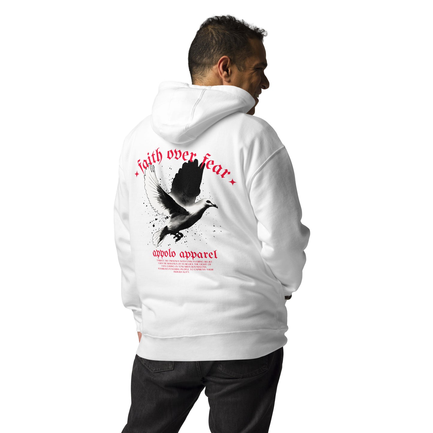 APPOLO "FAITH OVER FEAR" COTTON HOODIE