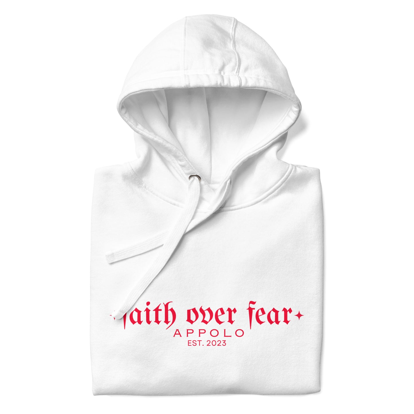 APPOLO "FAITH OVER FEAR" COTTON HOODIE