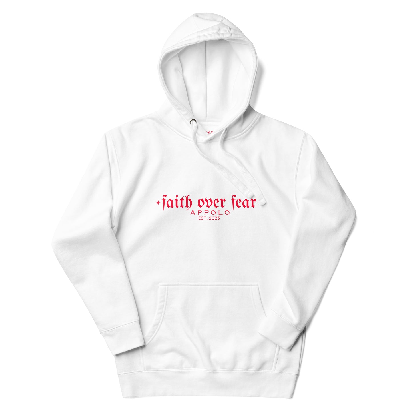 APPOLO "FAITH OVER FEAR" COTTON HOODIE